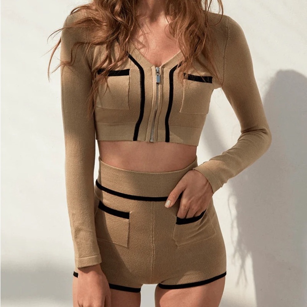 WISKII - MIRTO KNIT SET brown